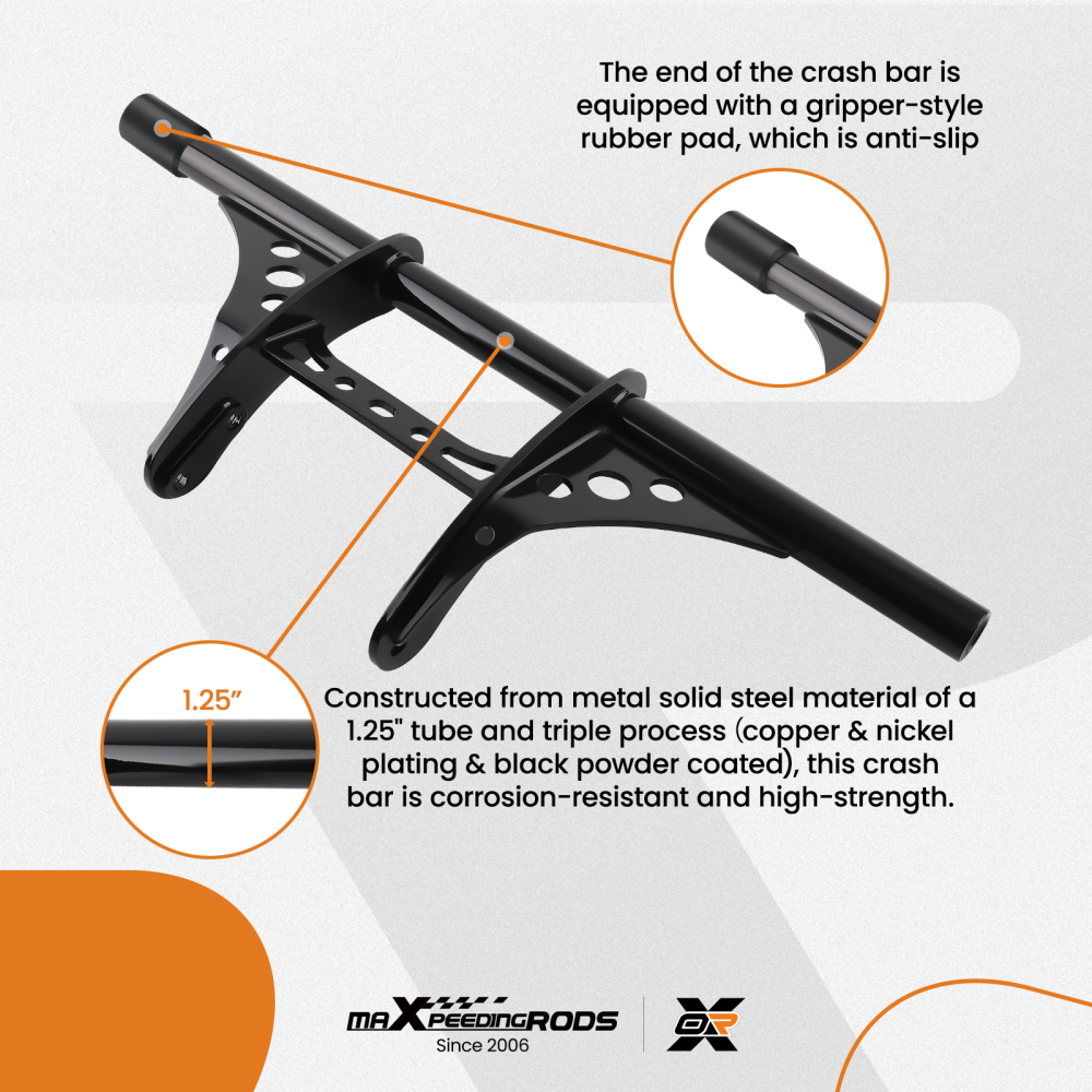 Anti-Crash Engine Guard Bar compatible for Harley Sportster 883 1200 2004-Later Protection