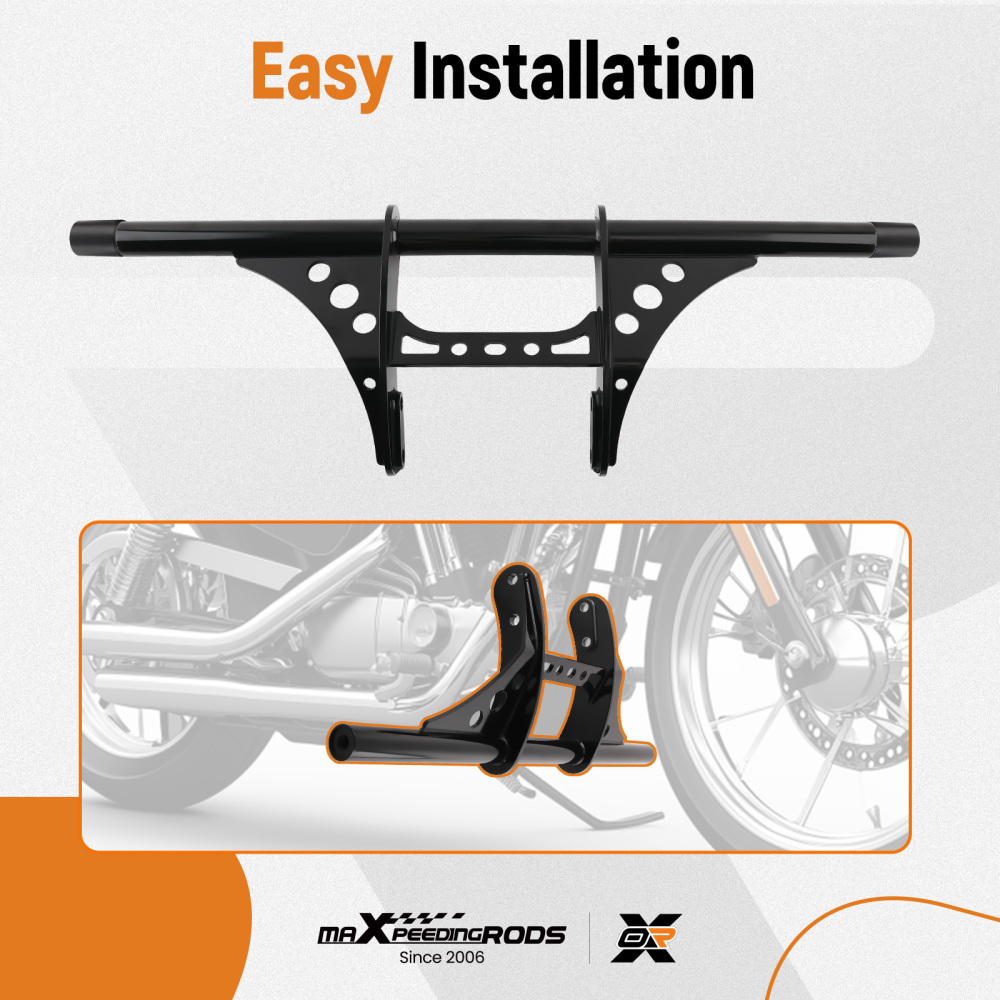 Anti-Crash Engine Guard Bar compatible for Harley Sportster 883 1200 2004-Later Protection