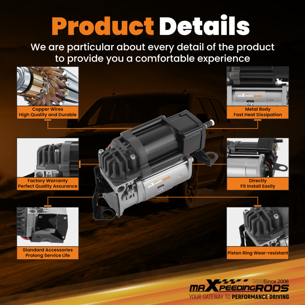 Compresseur de suspension pneumatique avec Support compatible pour Mercedes W213 S213 W205