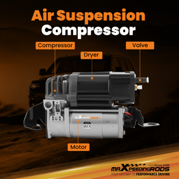 Compresseur de suspension pneumatique avec Support compatible pour Mercedes W213 S213 W205