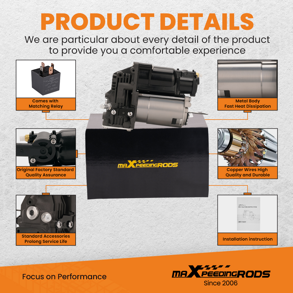 Pompe de suspension dair de compresseur compatible pour Mercedes classe S W221 S320 CDi