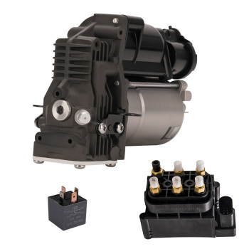 Air Suspension Compressor Pump + Valve Block compatible for Mercedes W221 C216 2213200704