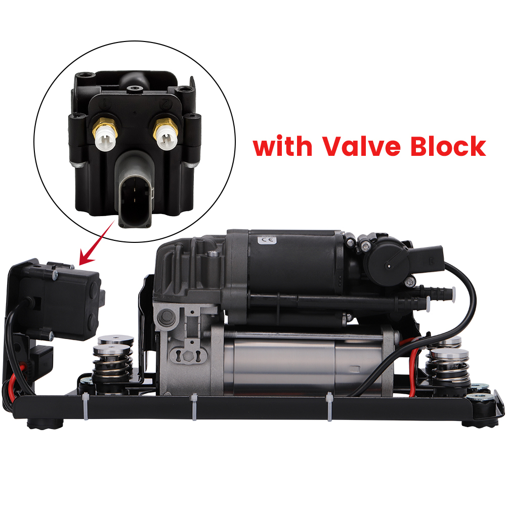Aria Compressore Sospensioni + Valvola + Staffa compatibile per BMW 5 F11 F07 7 F01 F02 F03