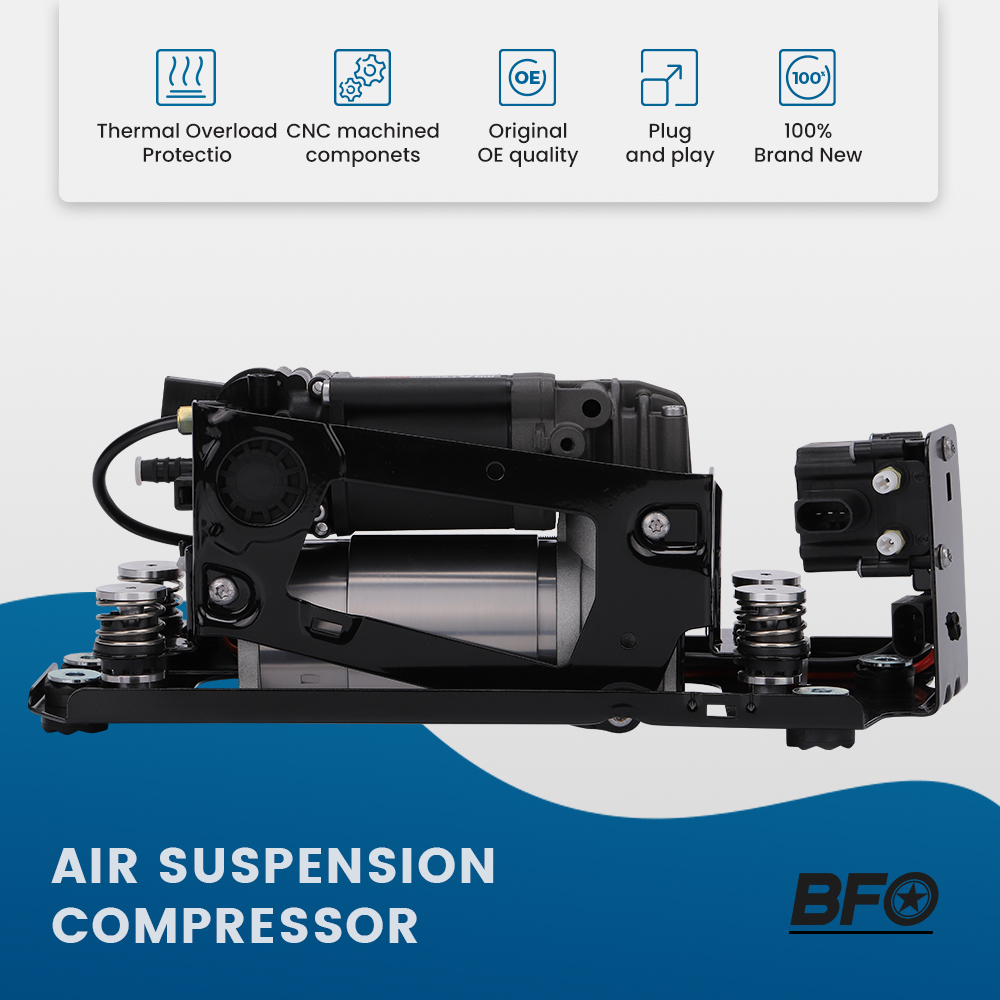 Pompa del compressore della sospensione dellaria con staffa e unità di controllo della valvola compatibile perBMW 5 F07