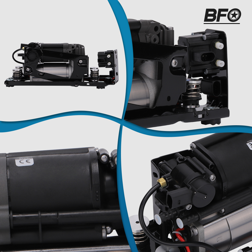 Pompa del compressore della sospensione dellaria con staffa e unità di controllo della valvola compatibile perBMW 5 F07