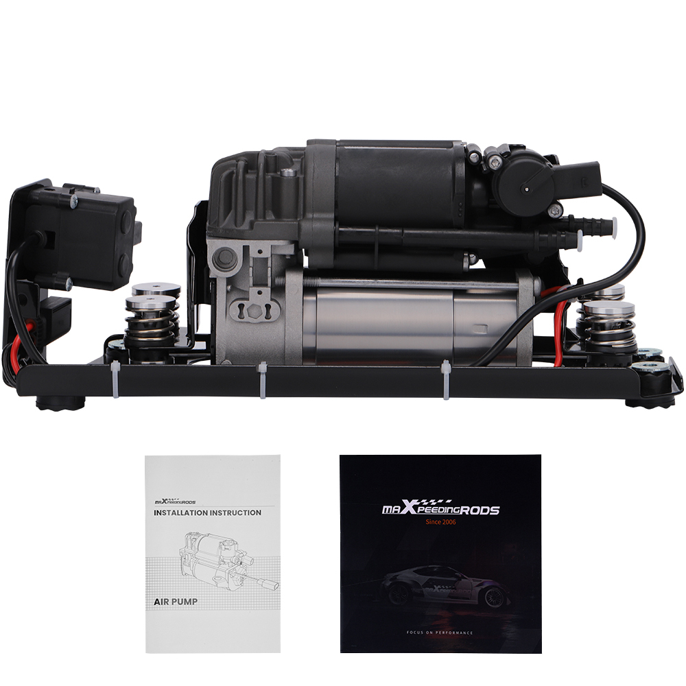 Air Suspension Compressor w/ Bracket compatible for BMW 740i 750i 750Li 760Li compatible for Alpina B7