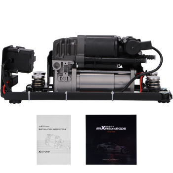 Air Suspension Compressor w/ Bracket compatible for BMW 740i 750i 750Li 760Li compatible for Alpina B7