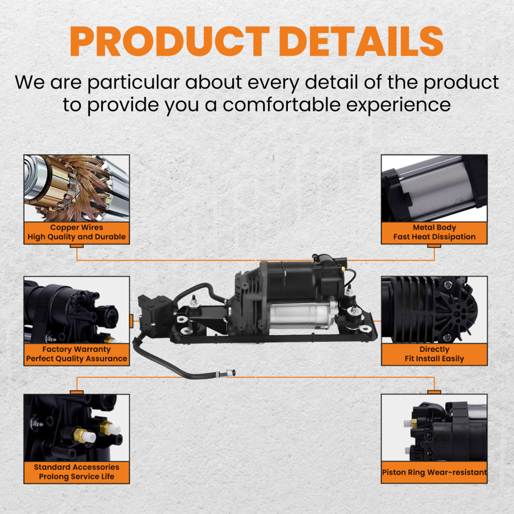 Compresseur Suspension Pneumatique Bloc Délectrovanne compatible pour Bmw Série 5 E61 520d