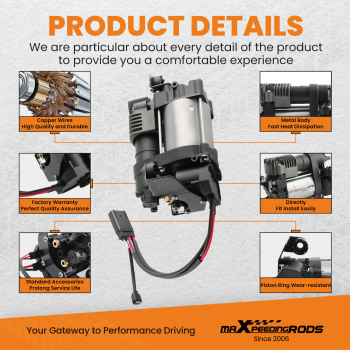 Sospensioni Pneumatiche Compressore compatibile per Dodge Ram 1500 compatibile per Jeep Grand Cherokee WK2