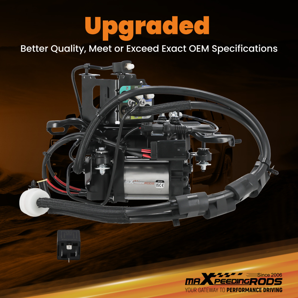 Air Suspension Compressor + Valve Block compatible for Jeep Grand Cherokee WK2 2010-2017