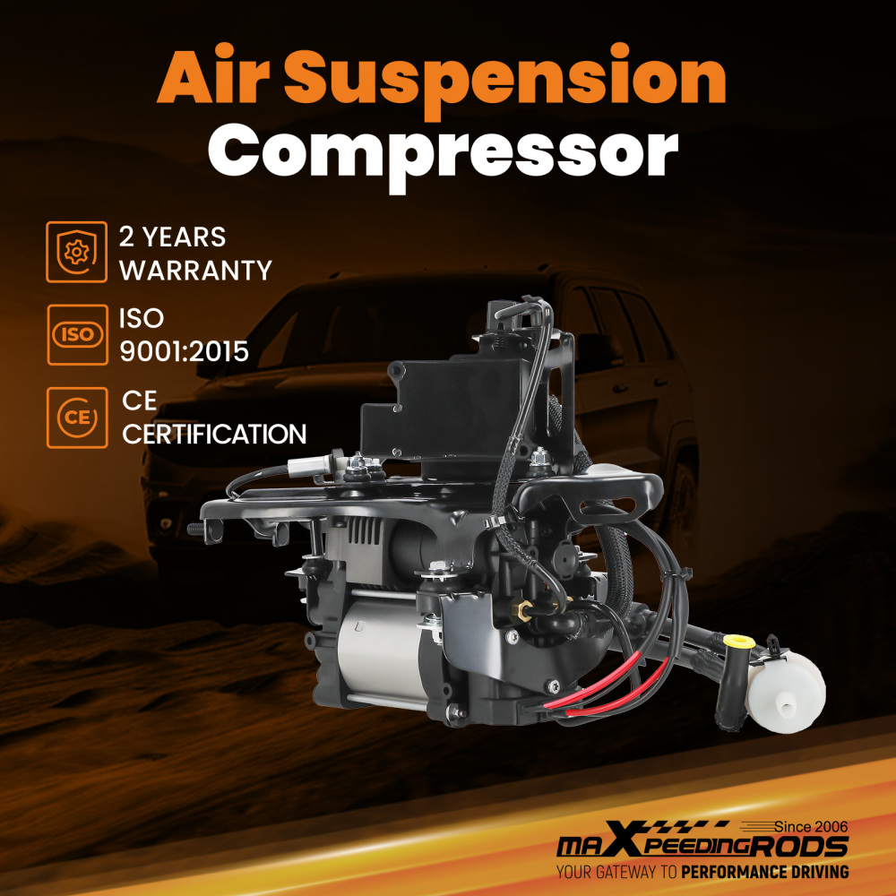 Air Suspension Compressor + Valve Block compatible for Jeep Grand Cherokee WK2 2010-2017