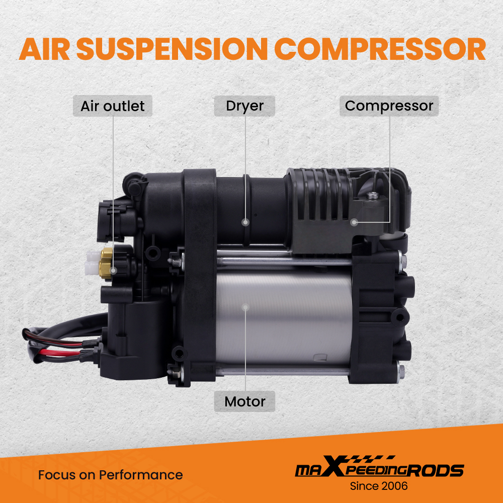 Air Suspension Compressor Pump compatible for Jeep Grand Cherokee 2011-2020 compatible for RAM 1500 13-19