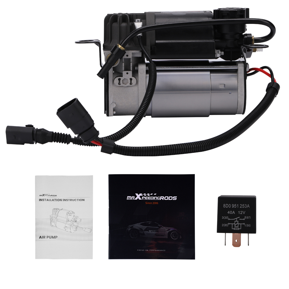 Air Suspension Compressor compatible for Audi A8 D3 4E Diesel Cylinder 4154031200 Durable