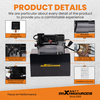 Air Suspension Compressor compatible for Audi A8 D3 4E Diesel Cylinder 4154031200 Durable