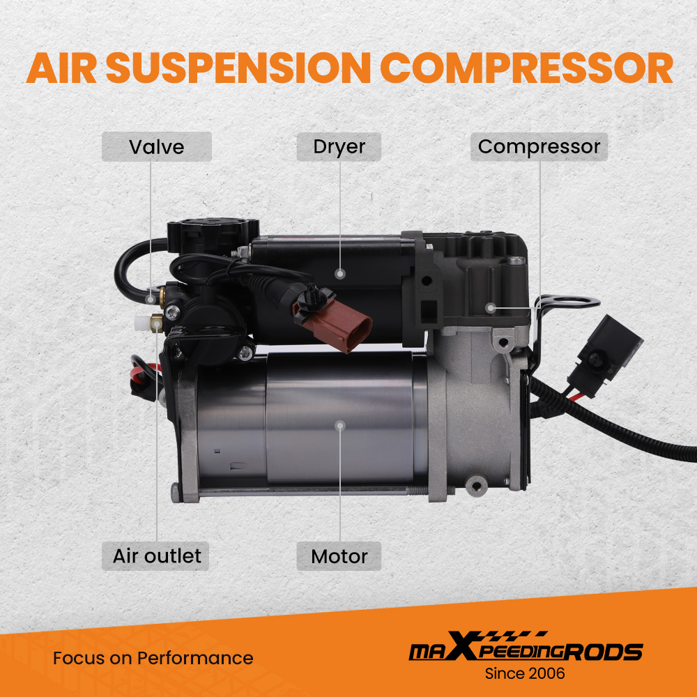 Air Suspension Compressor compatible for Audi A8 D3 4E Diesel Cylinder 4154031200 Durable