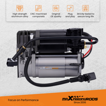 Maxpeedingrods Compressor compatible for Audi A8 D3 6/8 Cylinder Air Suspension Pump 4E0616007B