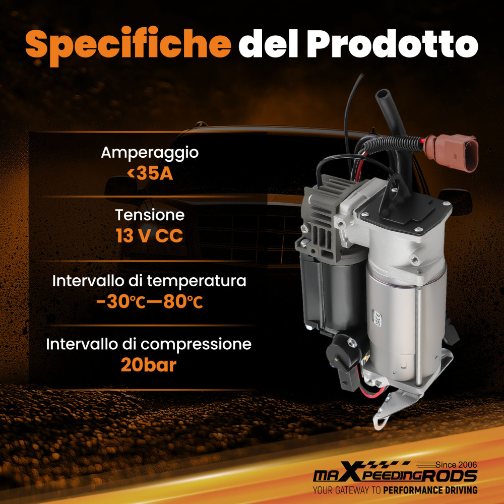 Compressore Sospensioni Pneumatiche compatibile per Audi A6 Allroad Quattro C6 4F 2004-2011