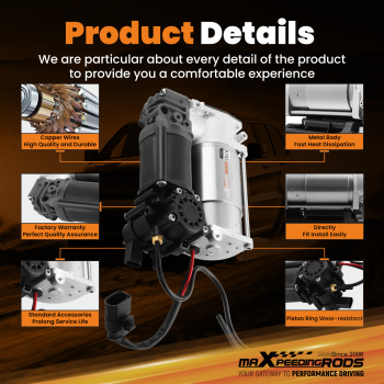 Air Suspension Compressor Pump 4H0616005D compatible for Audi A8 4H_ S8 quattro 382 KW W12