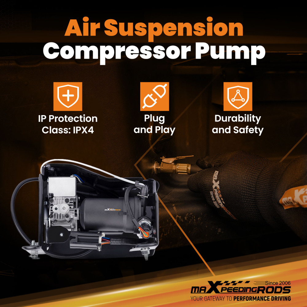 Air Suspension Compressor Pump compatible for Cadillac Escalade GMC Yukon Suburban 22941806