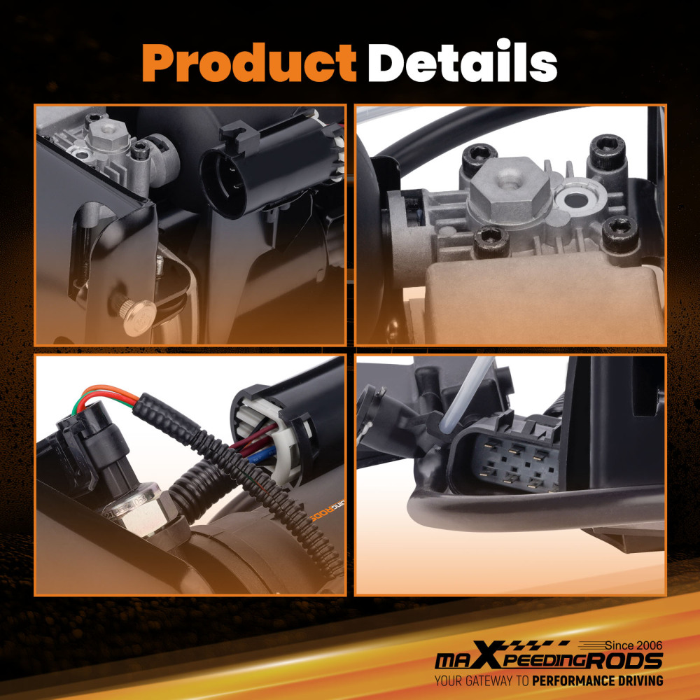 Air Suspension Compressor Pump compatible for Cadillac Escalade GMC Yukon Suburban 22941806