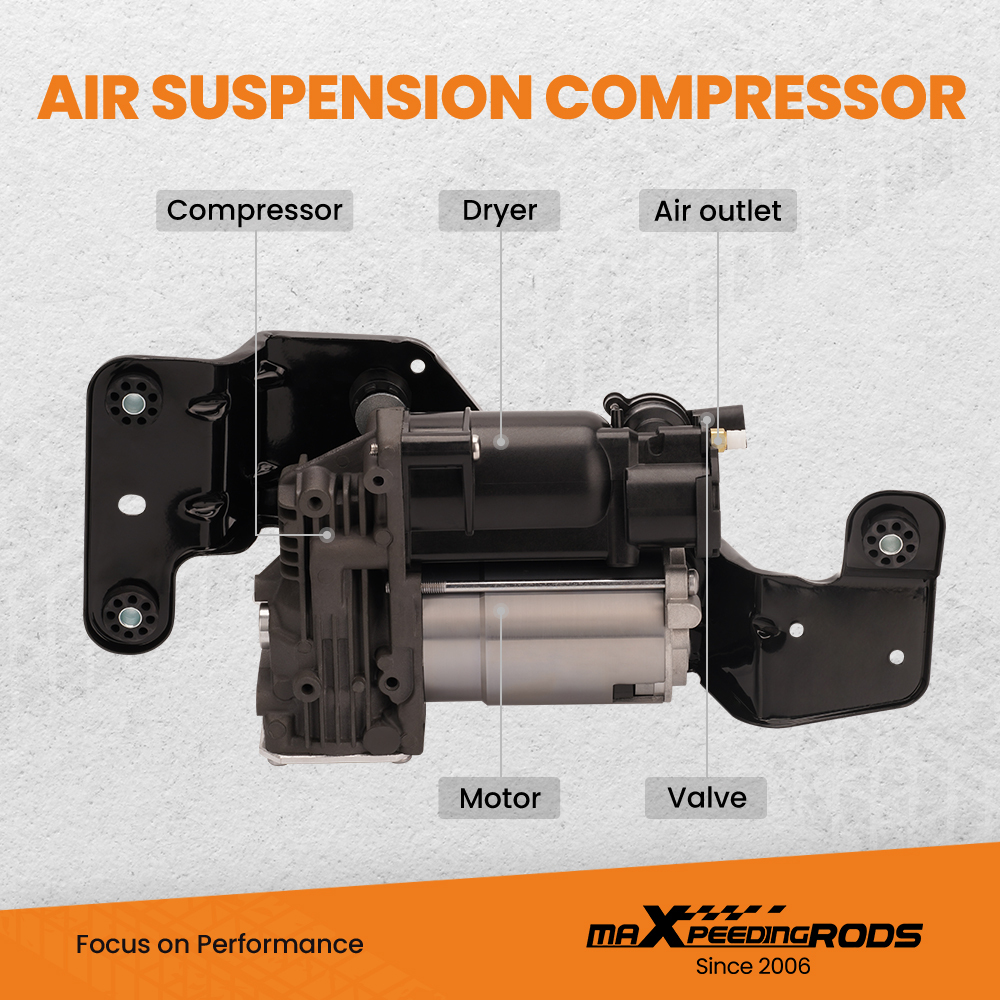 Compresseur suspension pneumatique compatible pour BMW x5 e70 x6 e71 e72 37226785506 pompe à Air