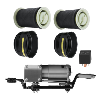 Rear Air Suspension Compressor Bracket + Bellows compatible for BMW X5 X6 E70 E72 2007-2013