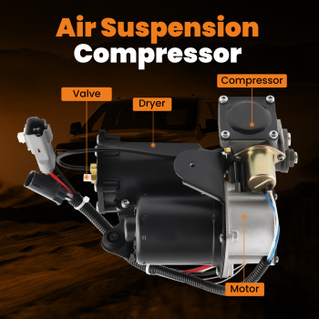 Air Suspension Compressor compatible for Land Rover Range Rover LR3 LR4 Sport LR038148