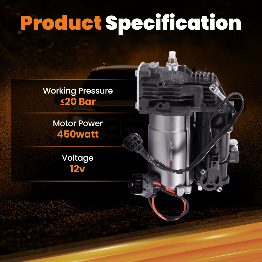 Air Compressor Pump LR072414 compatible for Land Rover Discovery 3 4 compatible for Range Rover Sport