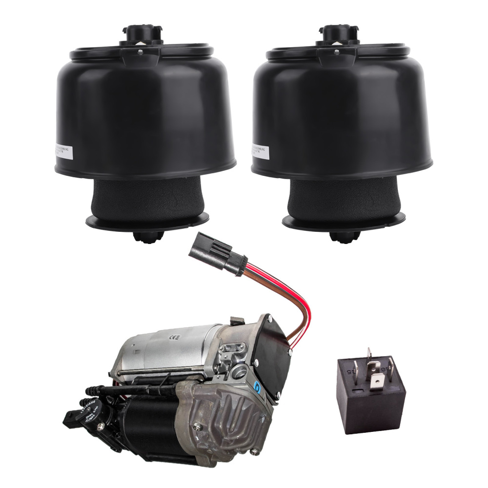 2x Ressort pneumatique arrière compatible pour BMW 5 E61 + 1x Compresseur pompe 37206875176