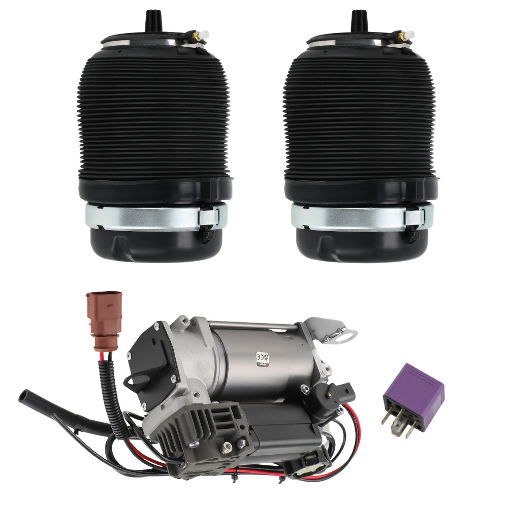 Paire de suspension pneumatique arrière + compresseur compatible pour Audi A6 4F C6