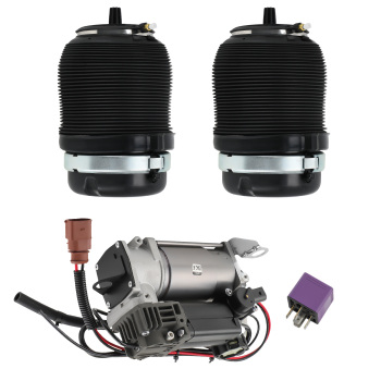 Paire de suspension pneumatique arrière + compresseur compatible pour Audi A6 4F C6
