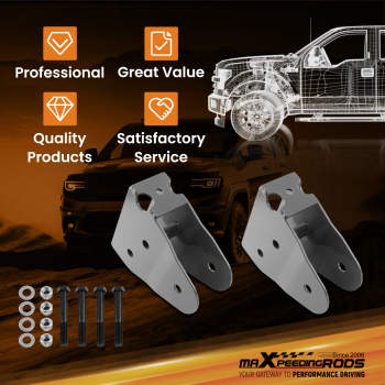 Radius Arm Drop 1-5 Extension Bracket Kit compatible for Ford F350 compatible for Super Duty 2005-16