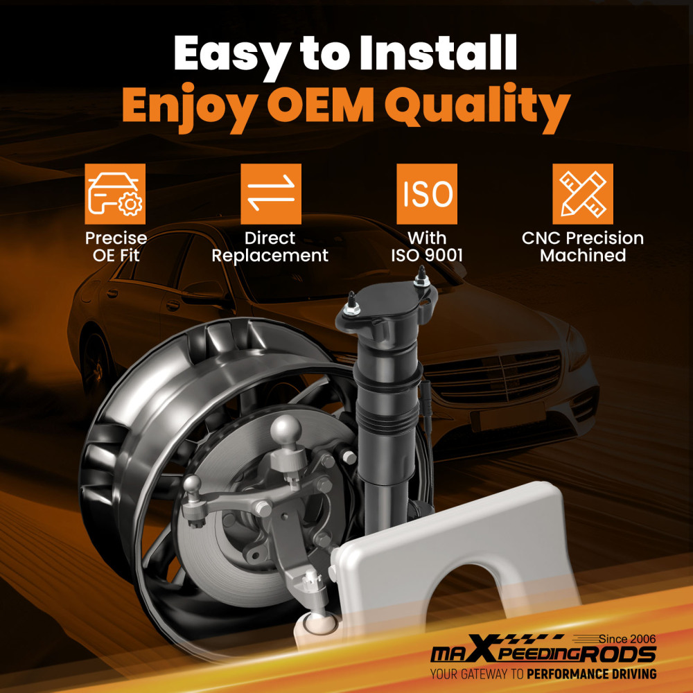 Pair compatible for Mercedes ML and GL W164 X164 Rear Shock Struts With ADS 1643202731	