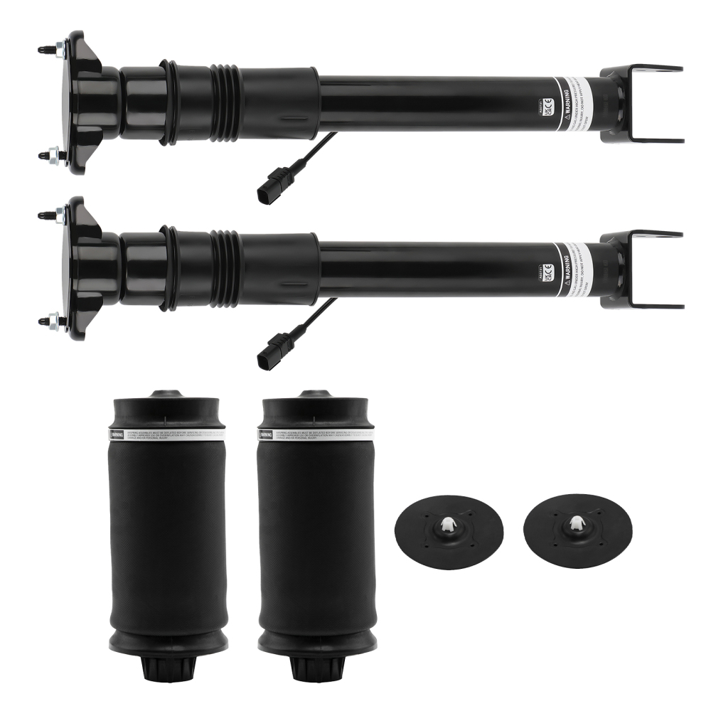 2x Air Shock W/ 2x Spring Bag Rear compatible for Mercedes-Benz GL ML X164 W164 1643203031