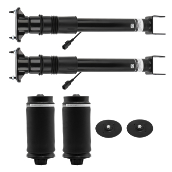 2x Air Shock W/ 2x Spring Bag Rear compatible for Mercedes-Benz GL ML X164 W164 1643203031
