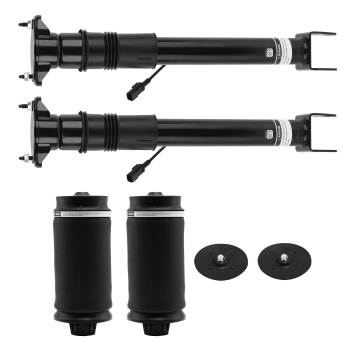 2x Air Shock W/ 2x Spring Bag Rear compatible for Mercedes-Benz GL ML X164 W164 1643203031