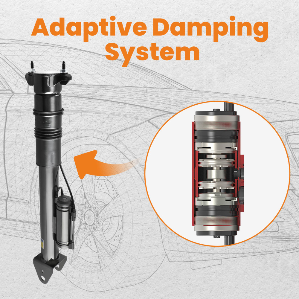 2x Amortisseurs Arrière AVEC ADS compatible pour Mercedes Classe M ML GL W164 X164 A1643...