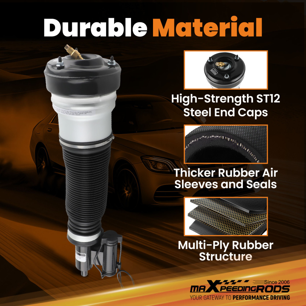 Air Suspension Strut compatible for Mercedes S Class W220 S350 S430 S500 4matic 2002-2005