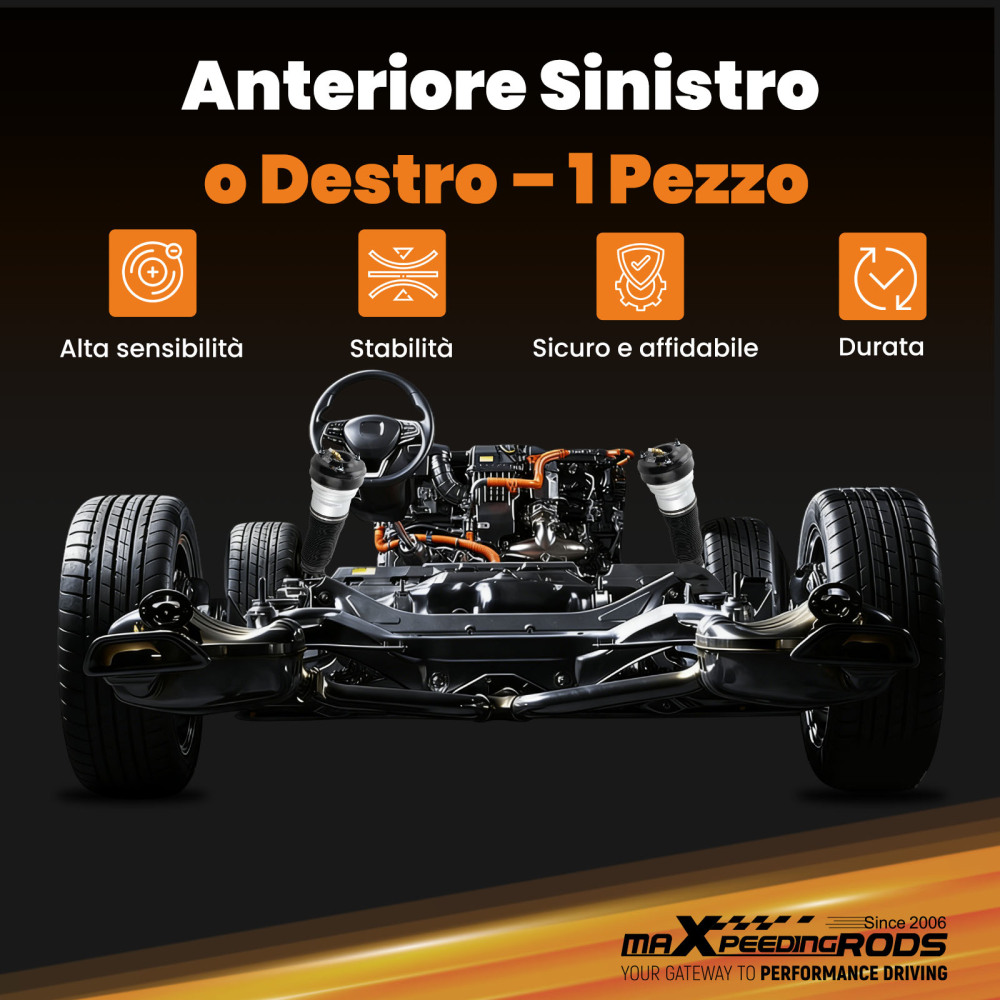 Ammortizzatori anteriori con sospensioni pneumatiche compatibile per MERCEDES W220 S430 S500 S600 2203205113