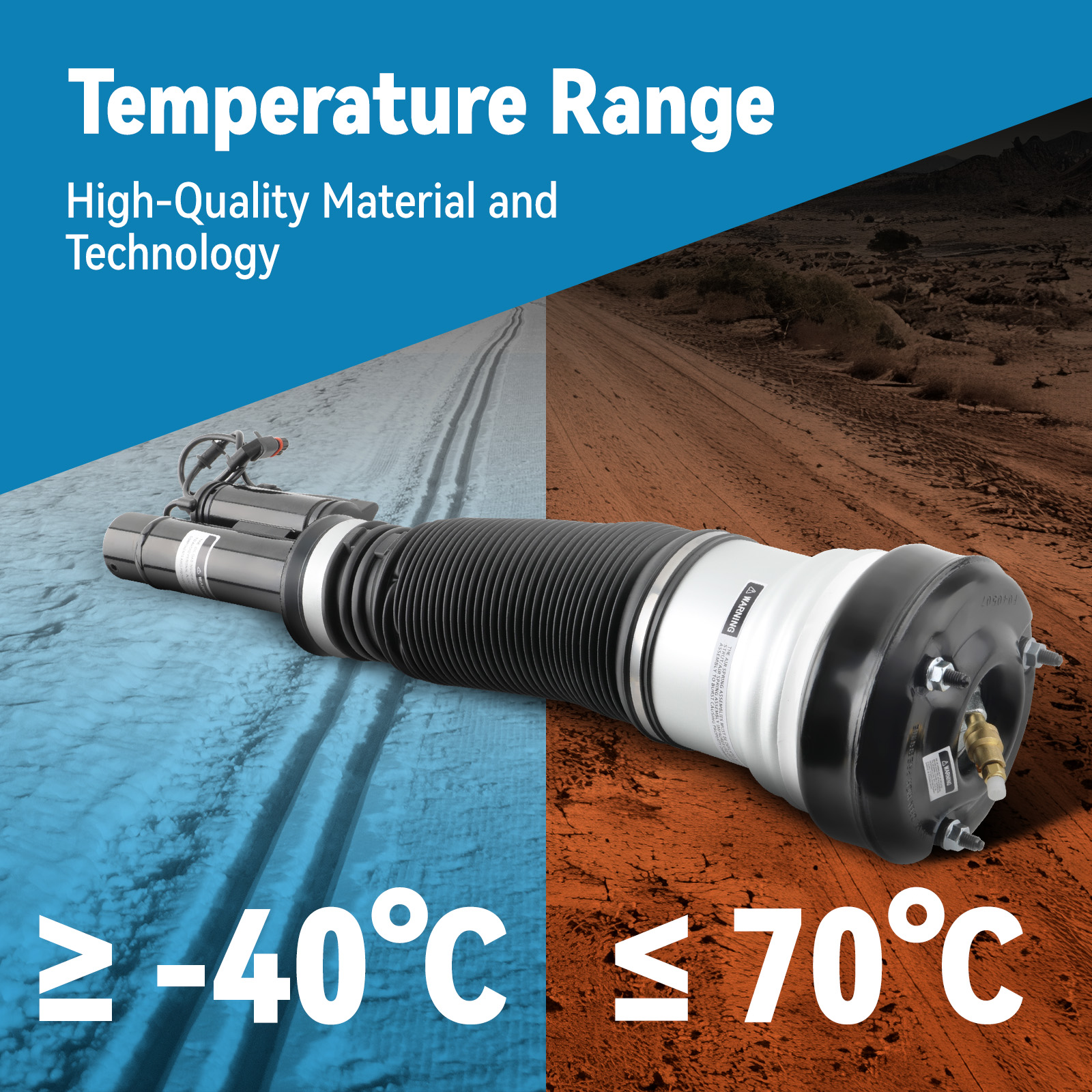 Pair Front Air Suspension Strut Shocks compatible for MERCEDES S