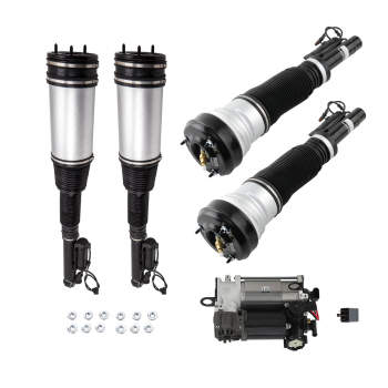 Air Ride Suspension Kits compatible for Mercedes S Class W220 Font Rear w/ air Compressor