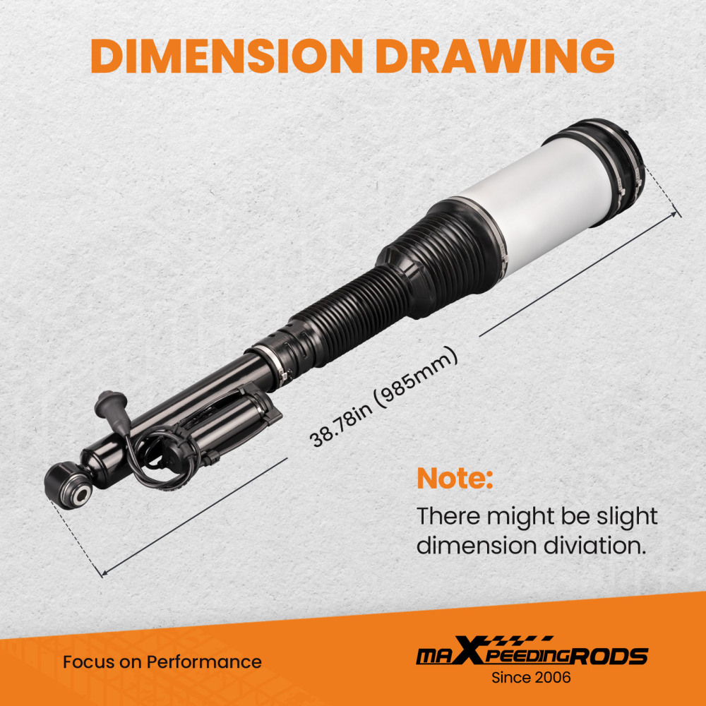 Rear Air Suspension Strut Shock compatible for Mercedes Benz S Class W220 S430 2203205013