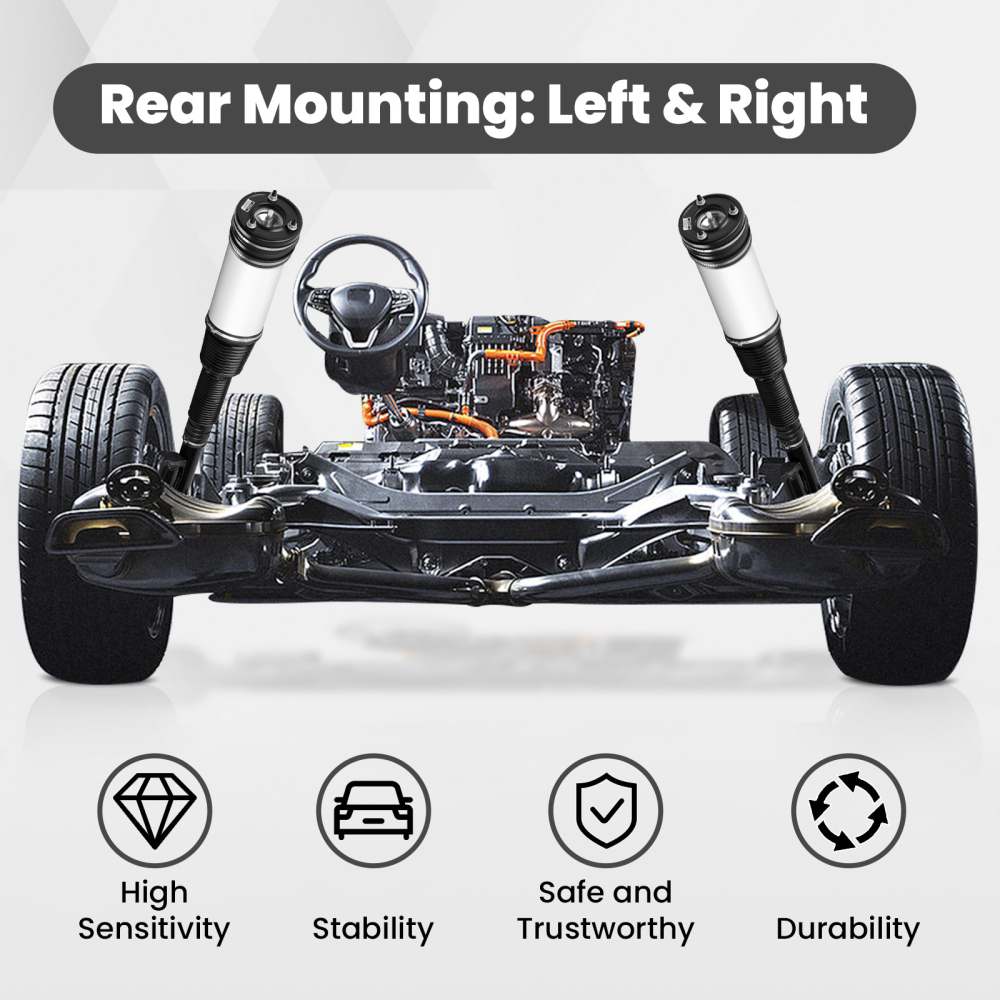 2x ARIA AMMORTIZZATORE MOLLA posteriore compatibile per Mercedes Benz Classe S w220 1998-05