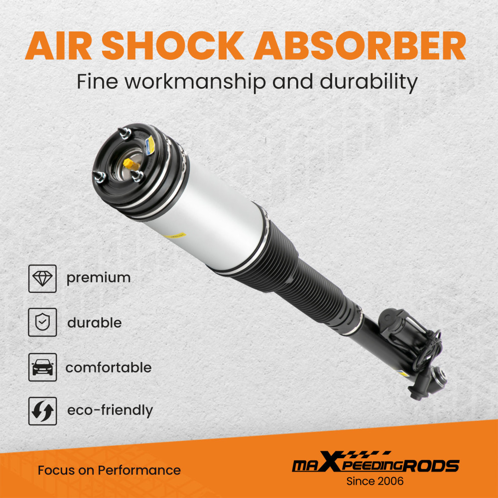 2x Rear Air Suspension Spring Shocks Struts compatible for Mercedes S Class S430