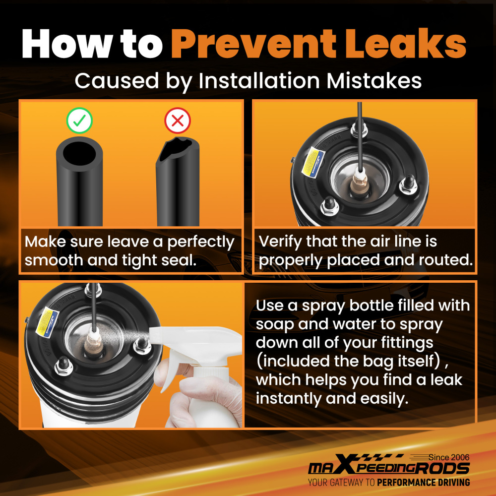 Rear Air Suspension Gas Struts Pair compatible for Mercedes-Benz W220 S-Class S430/S500/S55