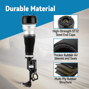 Air Suspension Strut Shock Absorber Front Left compatible for Mercedes-Benz S-Class W221 4-Matic
