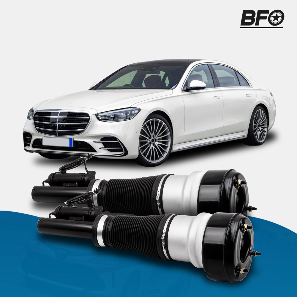 2x Front Air Strut Shock Suspension Spring compatible for Mercedes S Class W221 S 320 CDi