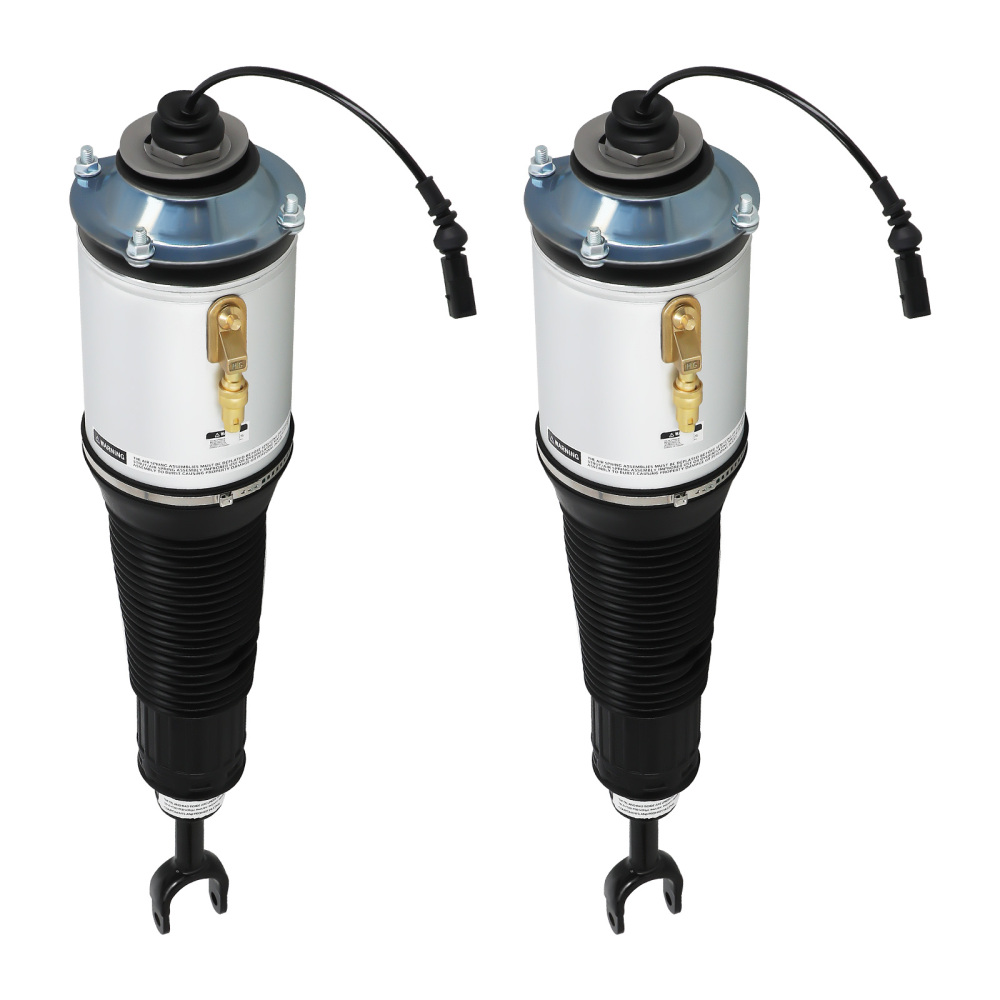 Pair Front Air Suspension Spring Shock Strut compatible for Audi A8 D3 4E 04-10 4E0616040AF