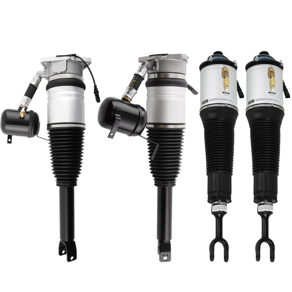 Front + Rear Left Right Air Suspension Shock Strut compatible for Audi A8 D3 4E 2002-2010