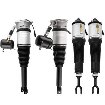 Front + Rear Left Right Air Suspension Shock Strut compatible for Audi A8 D3 4E 2002-2010